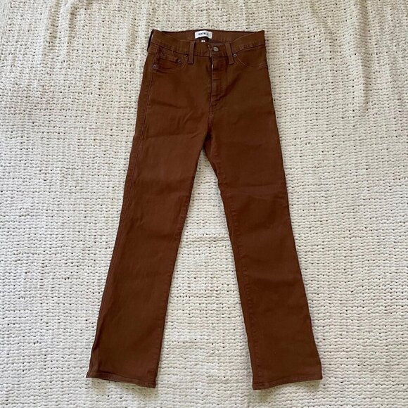 Pistola Lennon High-Rise Cropped Brown Bootcut Jean - Size 26 - Picture 2 of 6